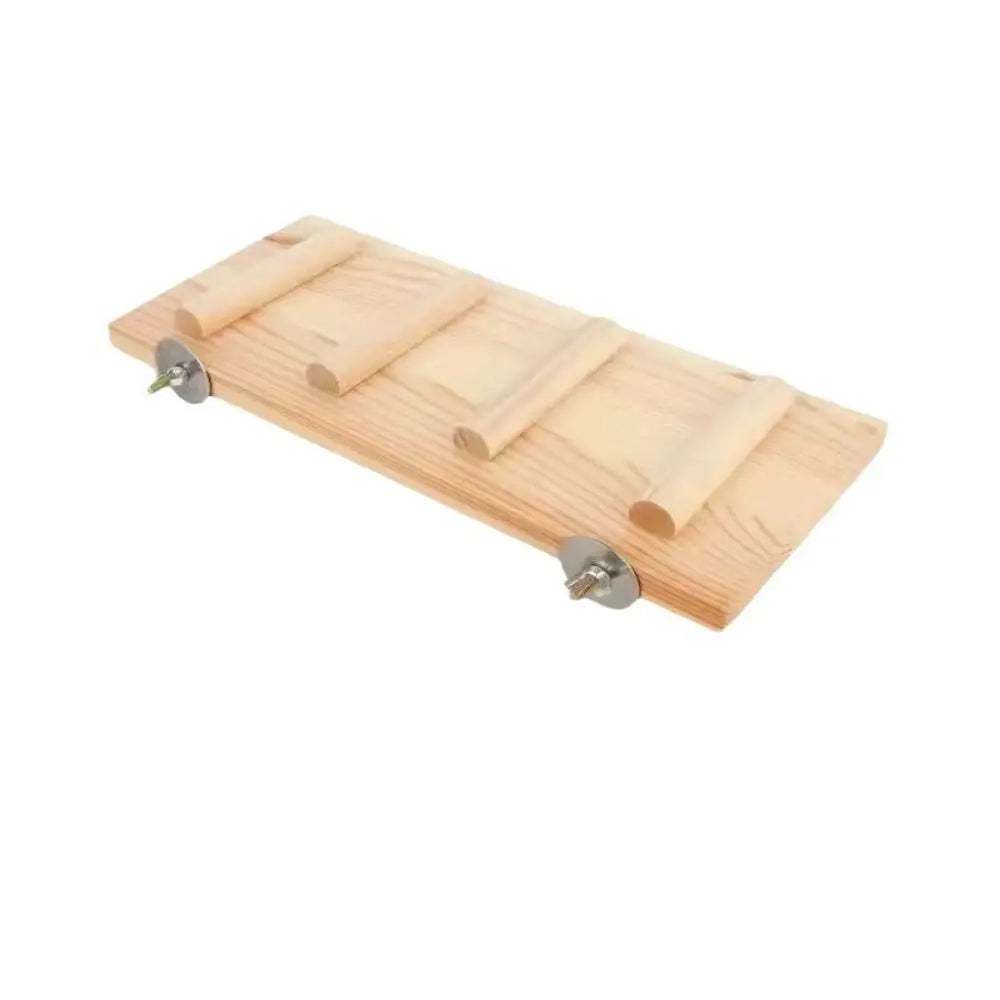 Natural Wooden Bird Perch Platform – Durable Exercise & Play Stand for Parrots, Parakeets & Other Pet Birds