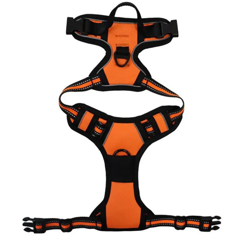 Reflective Adjustable Dog Harness – Breathable Vest Chest Strap for Small, Medium & Large Dogs, Cats & Puppies