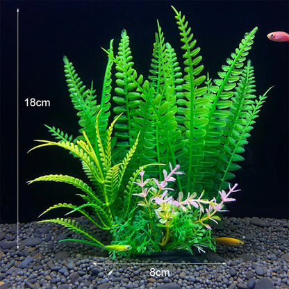 Artificial Aquarium Plants – Realistic Underwater Water Grass Decorations for Fish Tanks & Aquariums