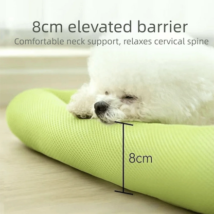 Square Pet Cooling Bed – Soft Breathable Non-Slip Washable Sleeping Pad for Dogs, Cats & Puppies, All-Season Comfort