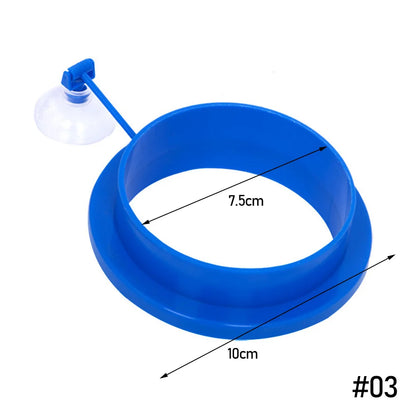 Aquarium Suction Cup Ring Feeder – Floating Fish Feeding Station & Food Tray for Fish Tanks