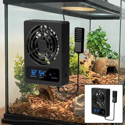 Low Noise Reptile Terrarium Cooling Fan – Powerful Quiet Ventilation Fan with Intelligent Airflow for Reptile Enclosures