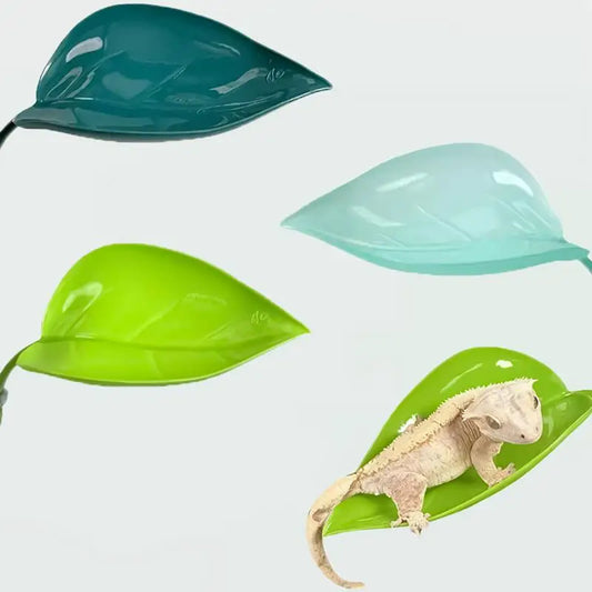 Reptile Leaf Hammock with Suction Cups – Basking Platform & Resting Terrace for Geckos, Frogs & Lizards