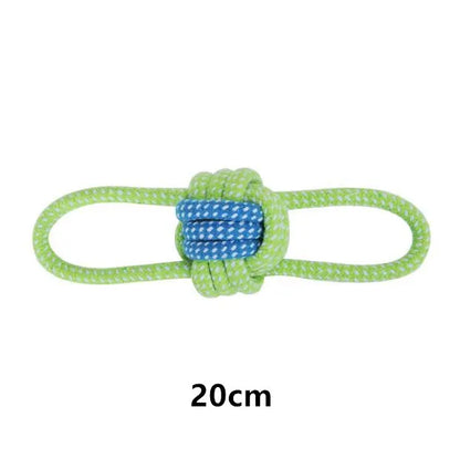 Interactive Cotton Rope Dog Toy – Chew Ball & Teeth Cleaning Toy for Puppies, Small & Large Dogs