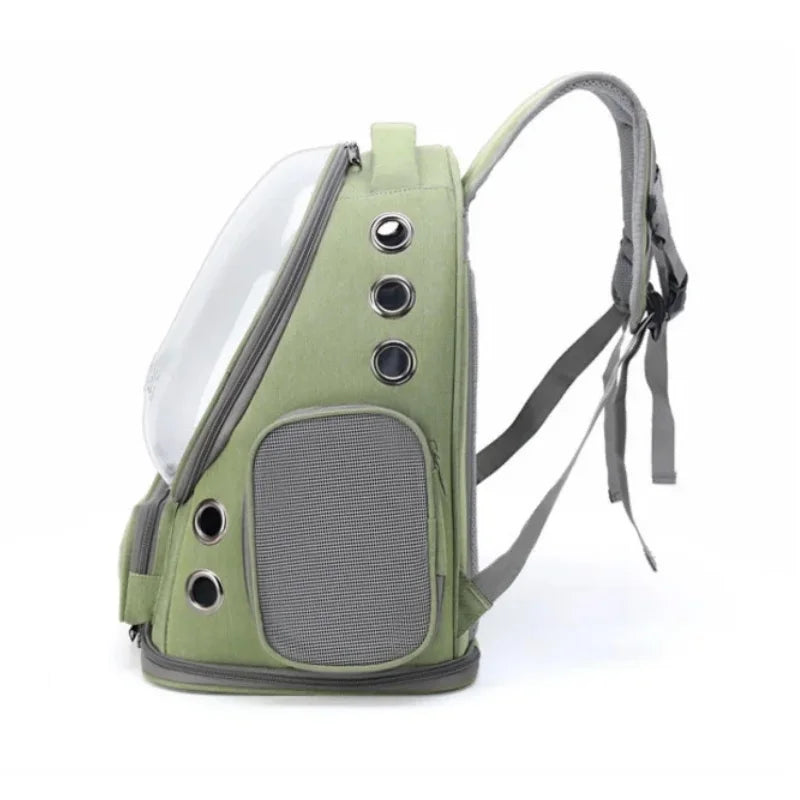 Transparent Pet Carrier Backpack – Breathable Outdoor Travel Backpack for Cats & Small Dogs