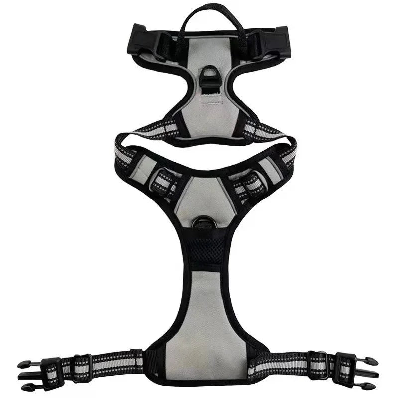 Reflective Adjustable Dog Harness – Breathable Vest Chest Strap for Small, Medium & Large Dogs, Cats & Puppies