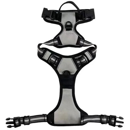 Reflective Adjustable Dog Harness – Breathable Vest Chest Strap for Small, Medium & Large Dogs, Cats & Puppies
