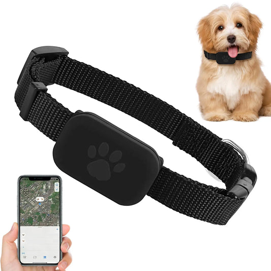 Smart Small Dog, Cat Tracker Collar – iOS Compatible Multifunctional Pet Tracking Collar for Small Dogs Cats & Kittens