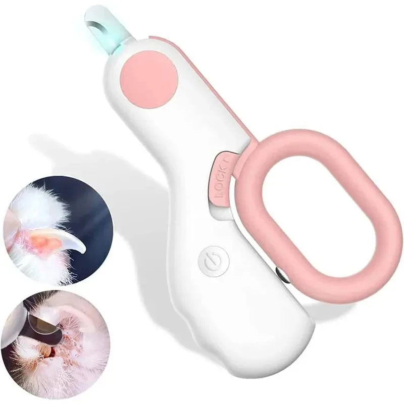 LED Pet Nail Clipper – Professional Safety Claw Trimmer with LED Light & Safety Lock for Dogs, Cats, Puppies & Kittens