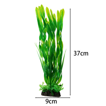 Artificial Aquarium Plant – Realistic Long Willow Kelp Water Grass Decoration for Fish Tanks & Aquariums