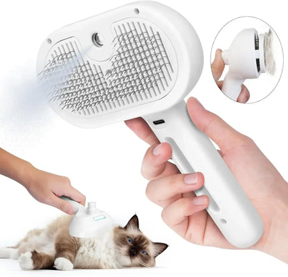 Pet Spray Grooming Comb – Water Mist Hair Remover & Dematting Brush for Cats and Dogs