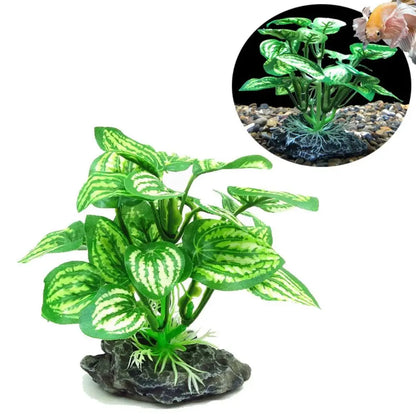 Realistic Artificial Aquarium Plants – Silk-Texture Fish Tank Decorations for Betta Fish & Aquariums