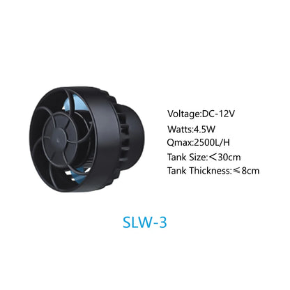 Jebao Jecod SLW Series Aquarium Wavemaker Pump – Manual Control SINE Wave Water Circulation Pump for Freshwater & Saltwater Fish Tanks