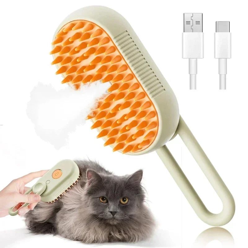 Pet Spray Grooming Comb – Water Mist Hair Remover & Dematting Brush for Cats and Dogs