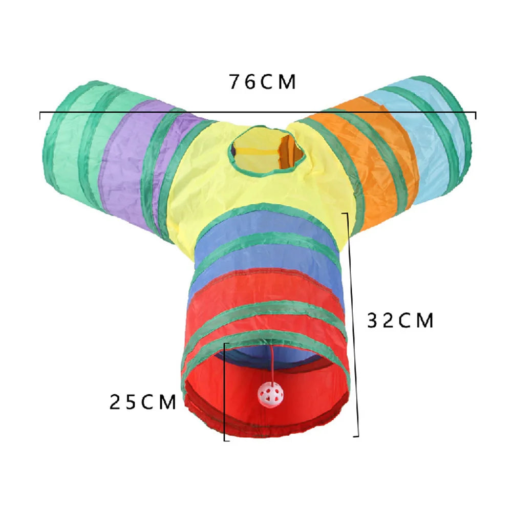 Collapsible Cat Tunnel Toy – Interactive Play Tube for Indoor & Outdoor Cats, Kittens & Puppies