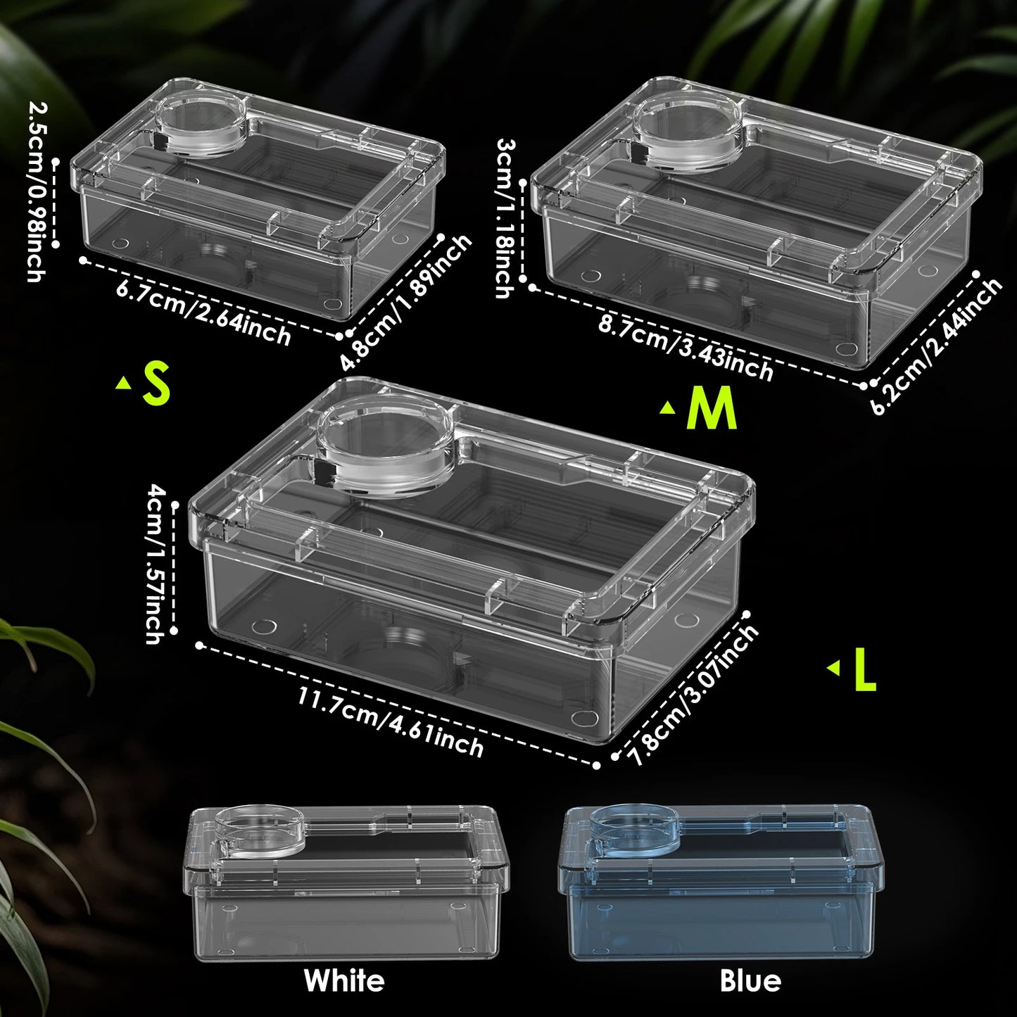 Anti-Escape Reptile Feeding & Water Bowl – Escape-Proof Dish for Lizards, Geckos, Mealworms & Dubia Roaches