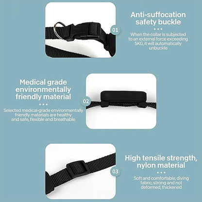 Smart Small Dog, Cat Tracker Collar – iOS Compatible Multifunctional Pet Tracking Collar for Small Dogs Cats & Kittens