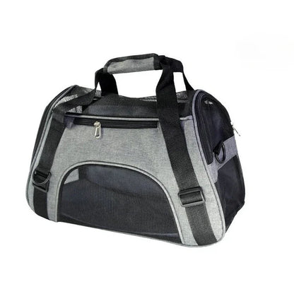 Portable Mesh Pet Carrier Bag – Breathable Foldable Travel Handbag for Cats & Small Dogs
