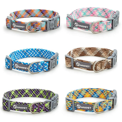 Adjustable Reflective Dog Collar – Durable Nylon Collar for Medium & Large Dogs