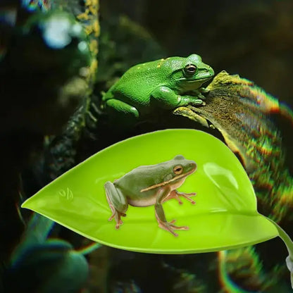 Reptile Leaf Hammock with Suction Cups – Basking Platform & Resting Terrace for Geckos, Frogs & Lizards