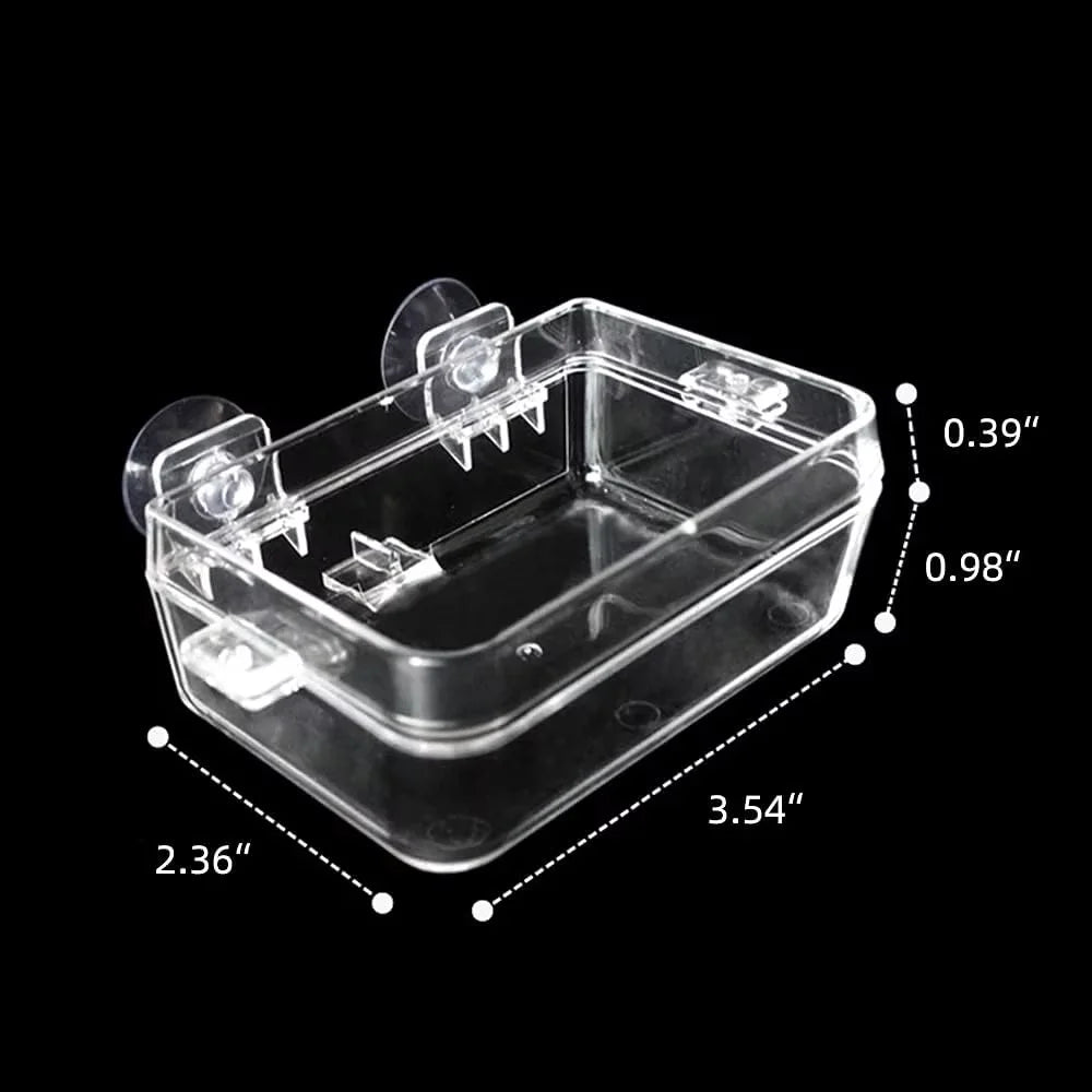 1/2PCS Reptile Feeder Bowl with Suction Cup – Anti-Escape Food & Water Dish for Chameleons, Iguanas, Lizards & Snakes