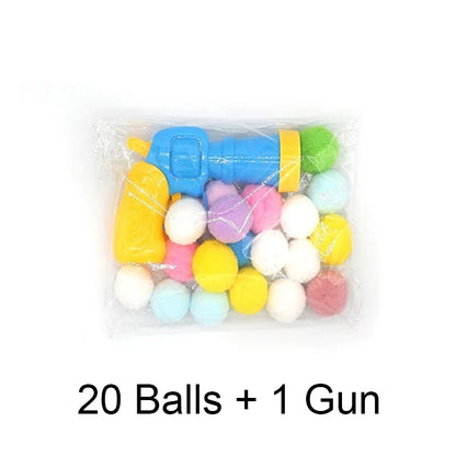 Cat Plush Ball Launcher Toy – Interactive Mini Shooting Game with Soft Plush Balls for Indoor Cats & Kittens