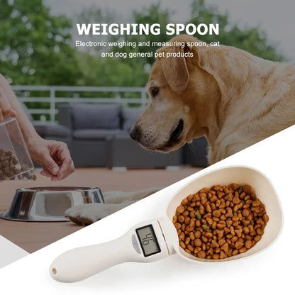 Digital Pet Food Measuring Scoop – Electronic Spoon Scale with LED Display for Dogs & Cats Portion Control