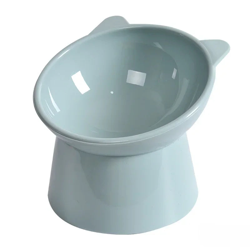 Elevated Pet Bowl – 45° Tilted Anti-Tip Feeding Bowl with Non-Slip Base & Neck Protection for Cats & Dogs
