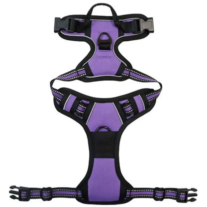 Reflective Adjustable Dog Harness – Breathable Vest Chest Strap for Small, Medium & Large Dogs, Cats & Puppies