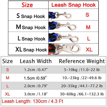 4.5ft Heavy Duty Dog Leash – Durable Nylon Braided Walking Lead for Small, Medium & Large Dogs, Ideal for Walking, Hunting & Camping