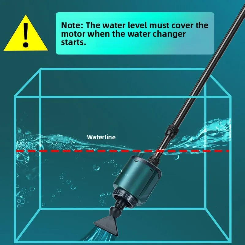 Automatic Aquarium Gravel Cleaner – Fish Tank Water Changer, Sand Washer & Fish Waste Vacuum Pump Cleaning Tool
