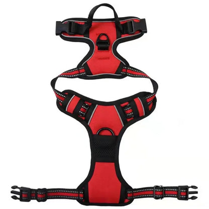 Reflective Adjustable Dog Harness – Breathable Vest Chest Strap for Small, Medium & Large Dogs, Cats & Puppies