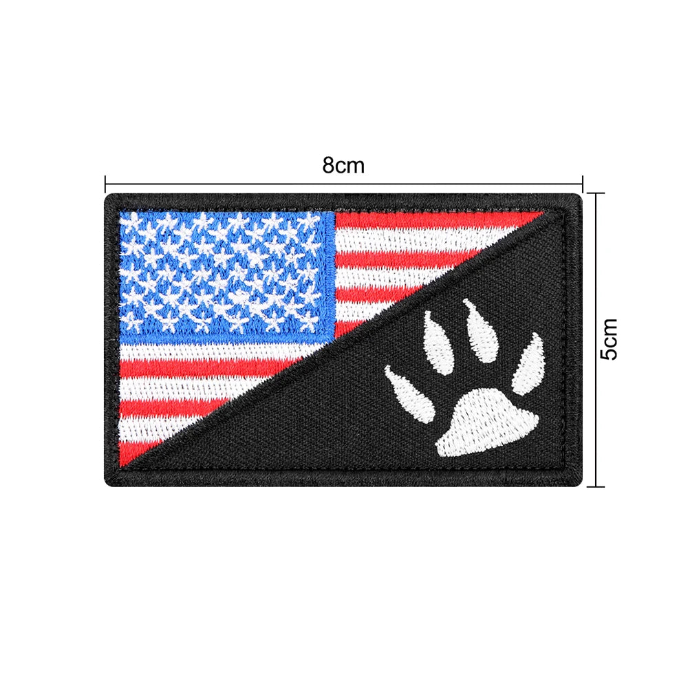 Personalized Tactical Dog Patch – Custom Name ID Label for Dog Harness, Vest & Collar
