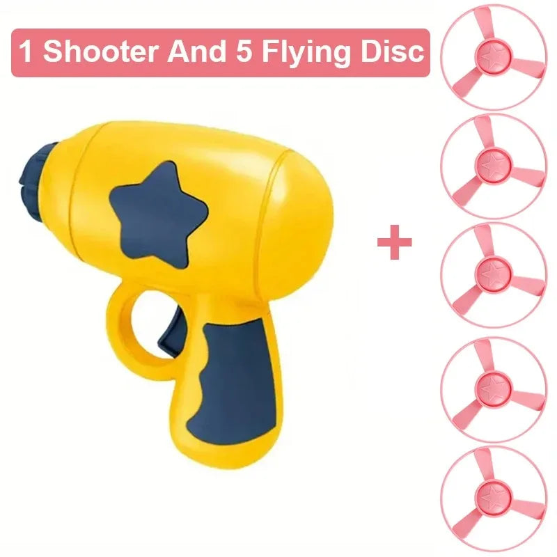 Interactive Cat Toy Launcher – Mini Flying Disc Shooting Gun for Kitten Training, Exercise & Play