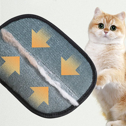 Hair Remover Brush Dog Cat Pet Hair Remover Gloves Double-Sided Pet Hair Removal Gloves Pet Grooming Gloves Brush for Cat Dog