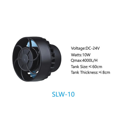 Jebao Jecod SLW Series Aquarium Wavemaker Pump – Manual Control SINE Wave Water Circulation Pump for Freshwater & Saltwater Fish Tanks