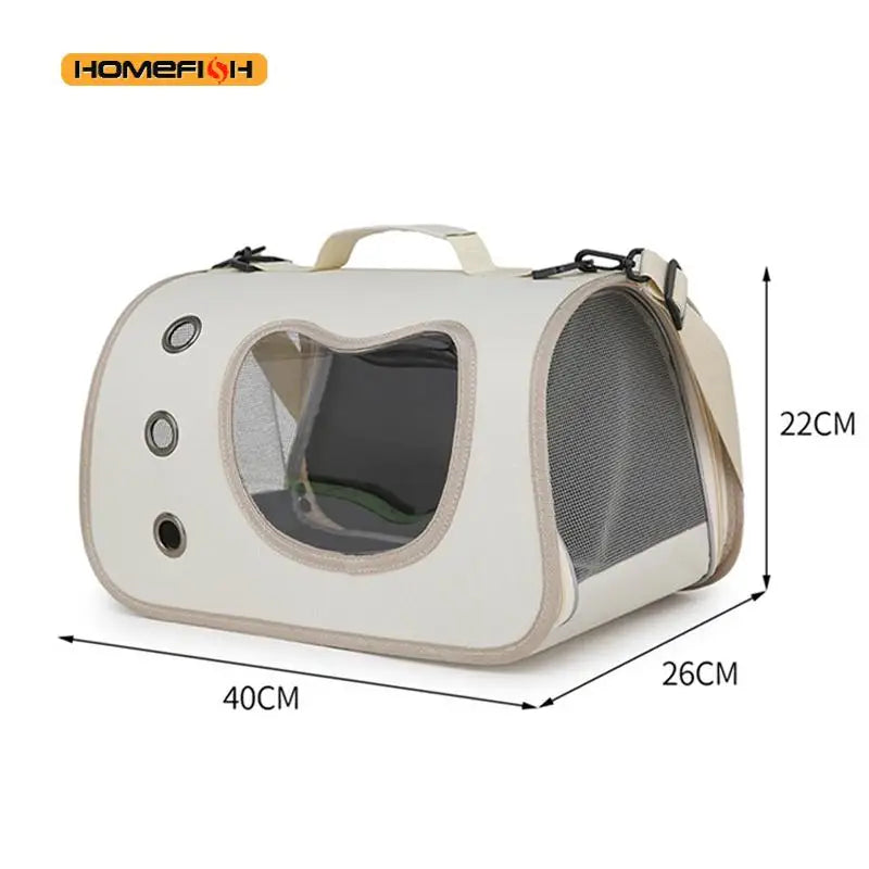 Portable Pet Carrier Bag – Foldable Breathable Shoulder Carrier for Cats, Kittens & Small Dogs