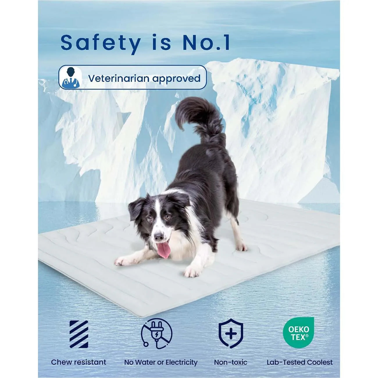 Dog Cooling Mat – Durable Summer Cooling Blanket & Cold Pad for Small, Large Dogs and Cats