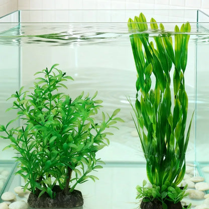 Artificial Aquarium Plant – Realistic Long Willow Kelp Water Grass Decoration for Fish Tanks & Aquariums