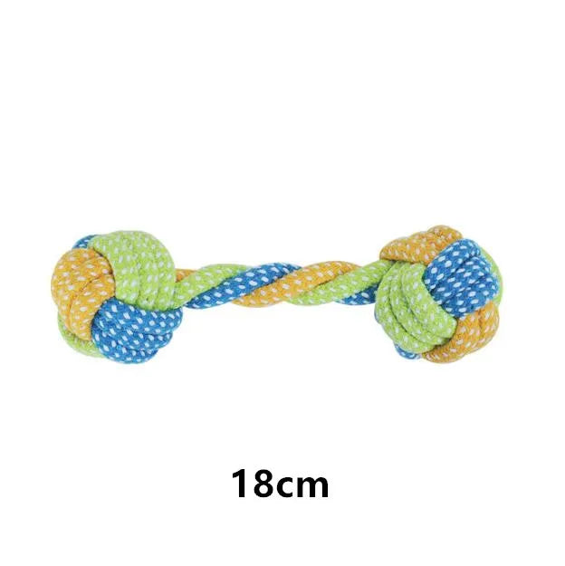 Interactive Cotton Rope Dog Toy – Chew Ball & Teeth Cleaning Toy for Puppies, Small & Large Dogs