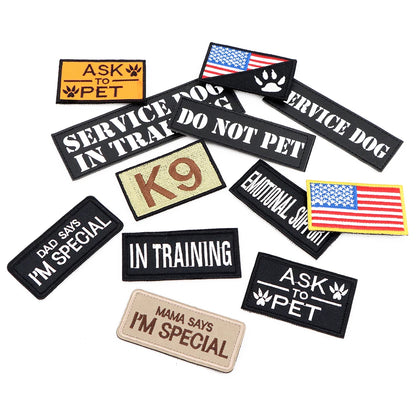 Personalized Tactical Dog Patch – Custom Name ID Label for Dog Harness, Vest & Collar