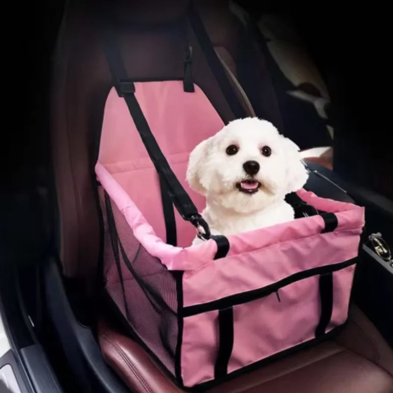 Foldable Dog Car Seat Cover Hammock – Stable Travel Safety Seat for Dogs & Cats