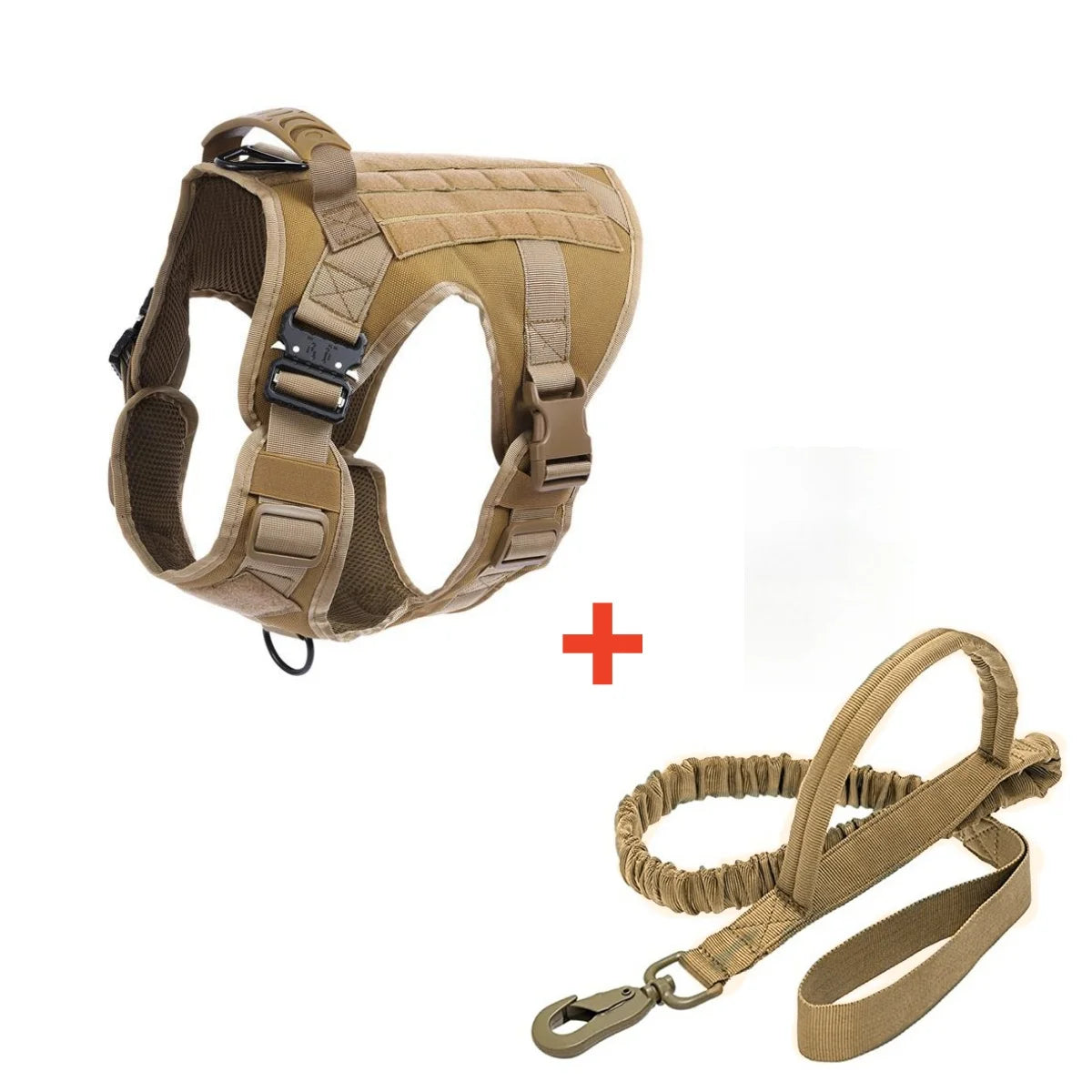 Tactical Dog Harness – Heavy-Duty Adjustable No-Pull Service Vest with Control Handle for Training, Hunting & Walking Large Breed Dogs