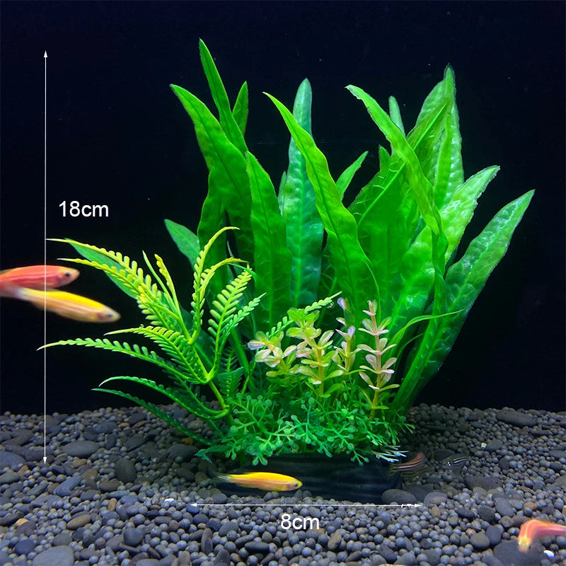 Artificial Aquarium Plants – Realistic Underwater Water Grass Decorations for Fish Tanks & Aquariums