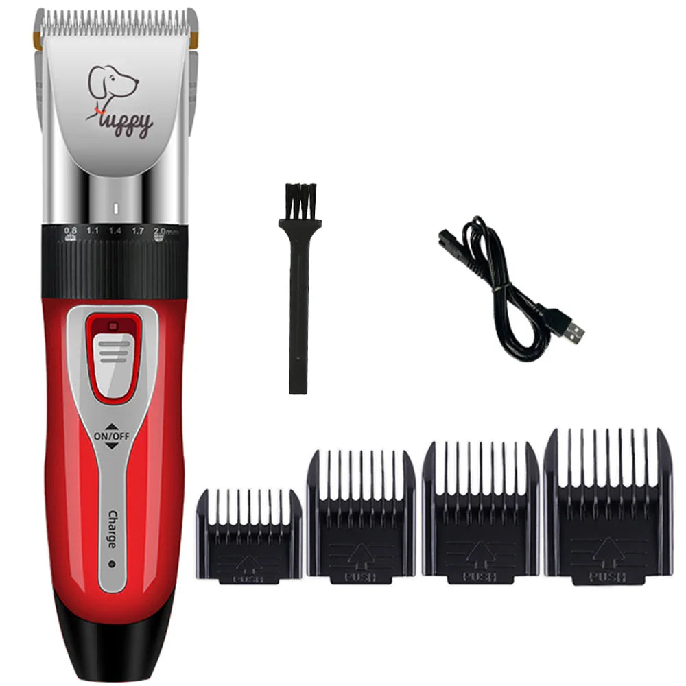 Cordless Pet Hair Clipper Set – Professional Rechargeable Grooming Trimmer & Shaver for Dogs, Cats & Rabbits