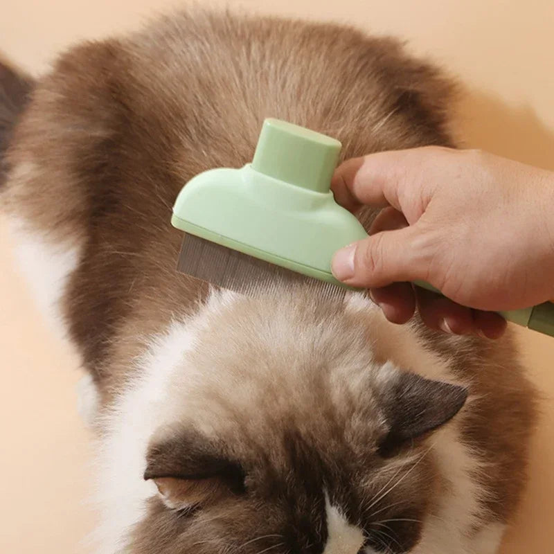 Pet Hair Removal Brush – Universal Grooming Comb for Cats, Loose Fur Cleaning & Beauty Care Tool