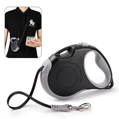 Truelove TLL5001 16FT Retractable Dog Leash – Tangle-Free Strong Nylon Tape with One-Hand Brake, Pause & Lock for Dogs & Cats