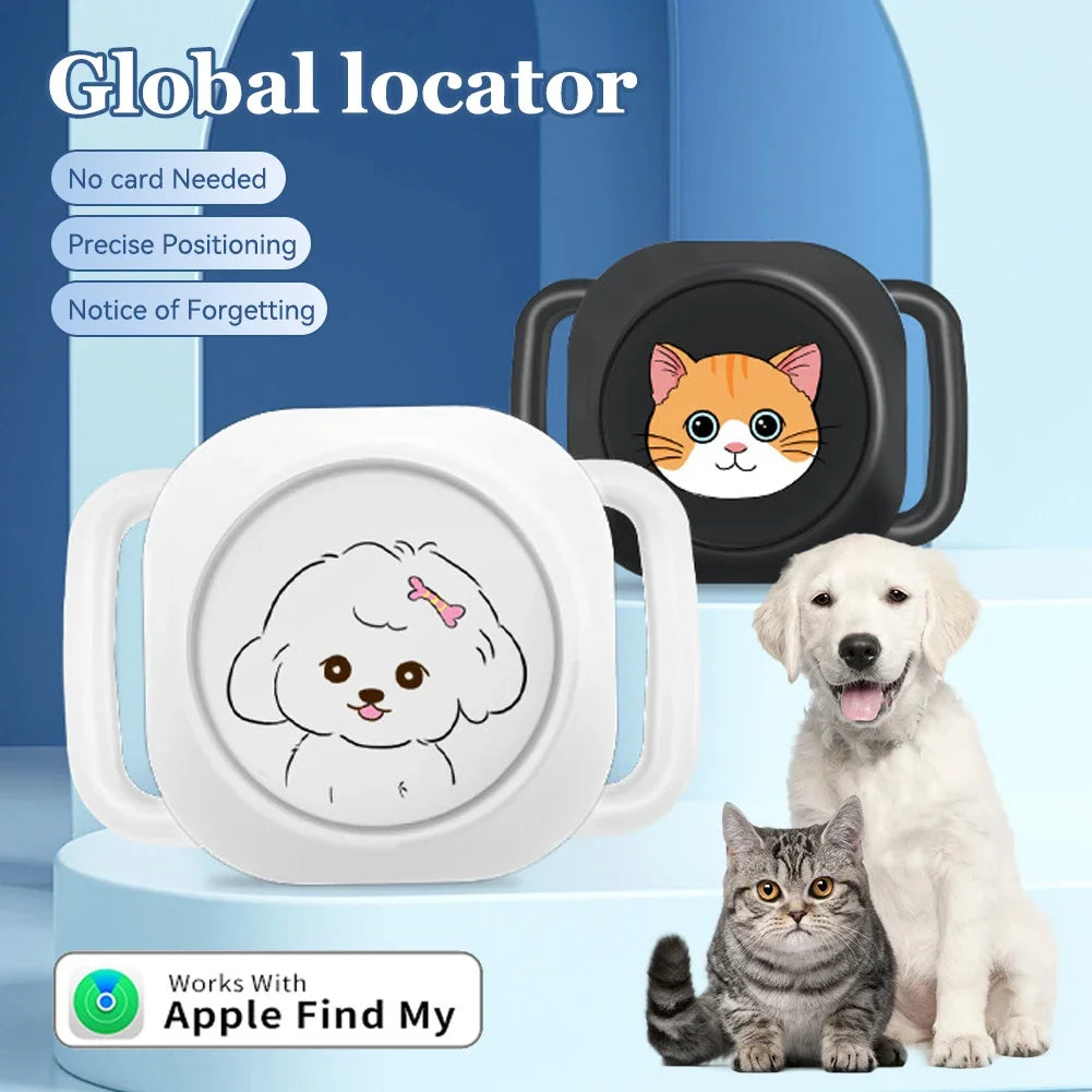 Smart GPS Pet Tracker – Mini Waterproof Long-Range GPS Collar Tracker for Cats & Dogs, iOS Compatible