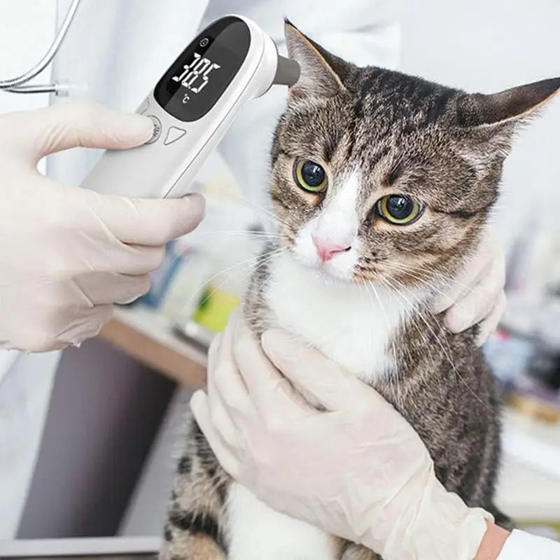 Infrared Pet Ear Thermometer – Non-Contact Digital Temperature Monitor for Dogs, Cats & Animal Care