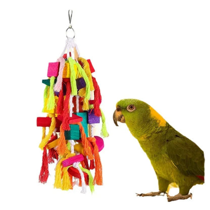 Parrot Toy Set – Interactive Bird Cage Toy Combination with Chewing, Climbing & Play Accessories for Parrots & Pet Birds